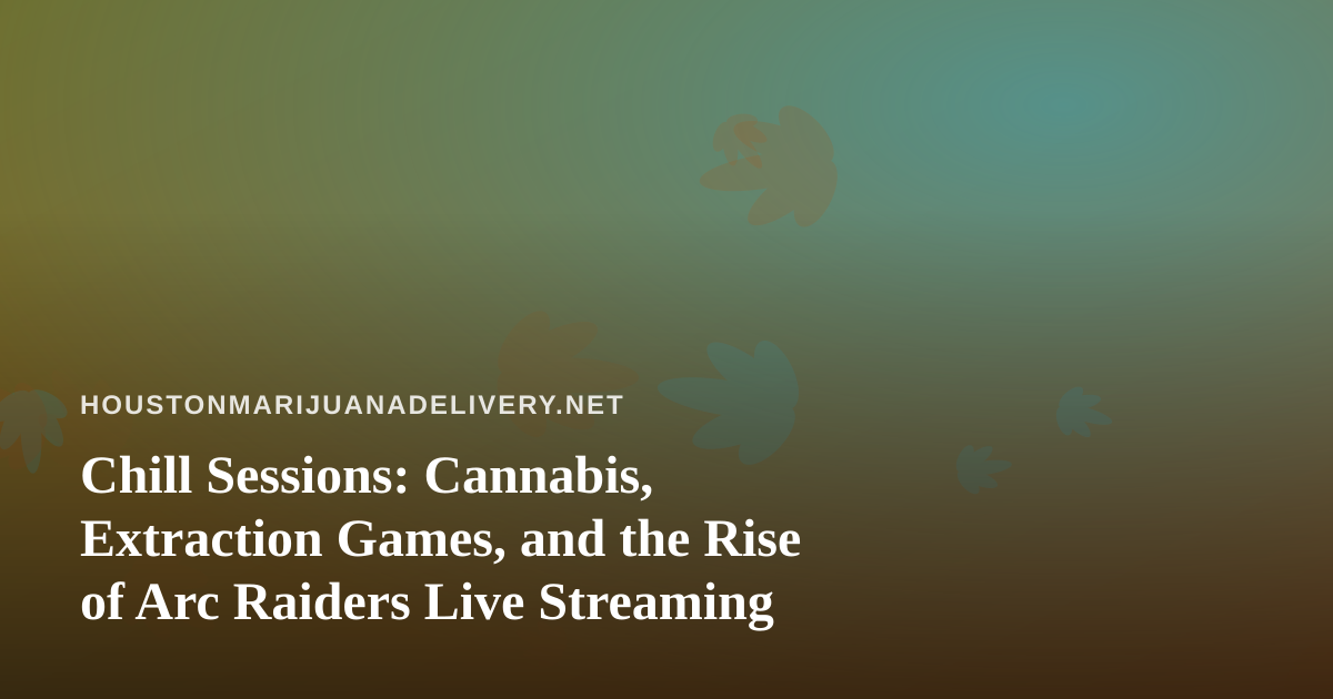 Chill Sessions: Cannabis, Extraction Games, and the Rise of Arc Raiders Live Streaming